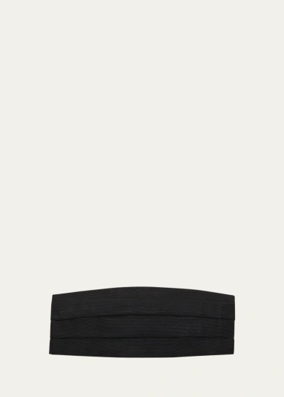 Charvet Men's Silk Grosgrain Cummerbund In Black