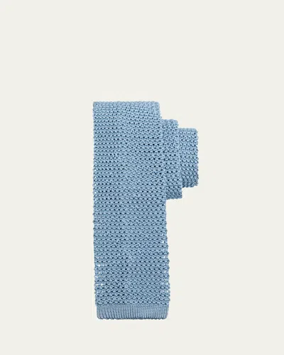 Charvet Men's Silk Knit Tie In Blue