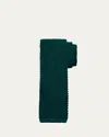 Charvet Men's Silk Knit Tie In Dark Green