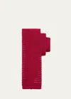 Charvet Men's Silk Knit Tie In Wine