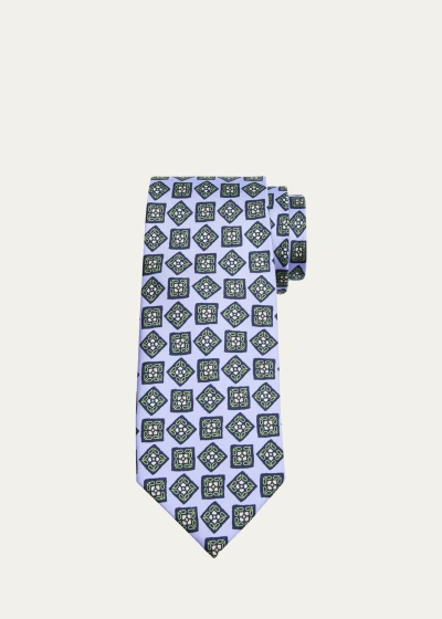 Charvet Men's Silk Medallion-print Tie In 18 Lav