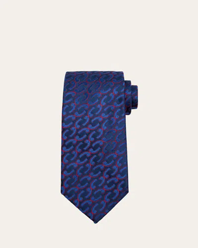 Charvet Men's Snorkel-pattern Silk Tie In 7-pur