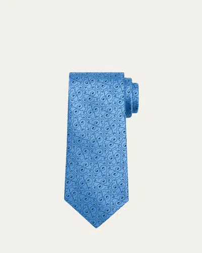 Charvet Men's Swirl Woven Silk Tie In 20-yel