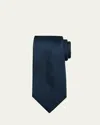 Charvet Men's Textured Silk Tie In Navy