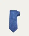 Charvet Men's Vine And Petal Silk Tie In Blue