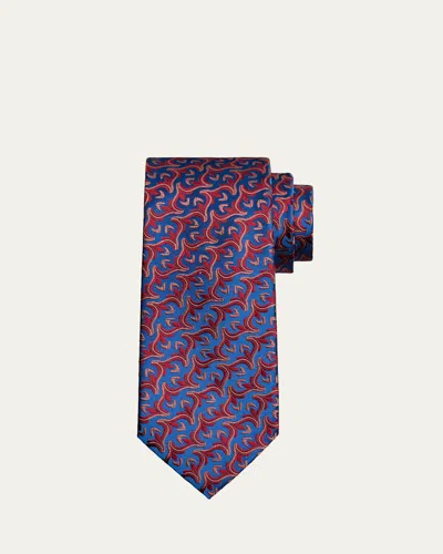 Charvet Men's Woven Vine Silk Tie In 13-roy