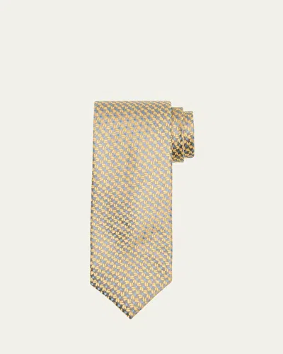 Charvet Men's Zigzag Woven Silk Tie In 14-yel
