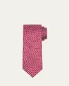Charvet Men's Zigzag Woven Silk Tie In 15-red