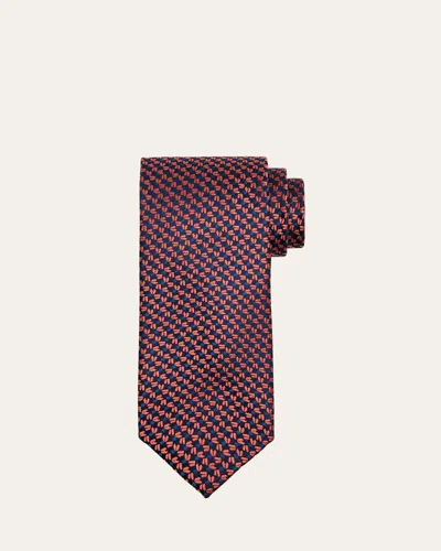 Charvet Men's Zigzag Woven Silk Tie In 6-org