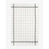 Charvet Noir Maya Square-grid Linen Tea Towel