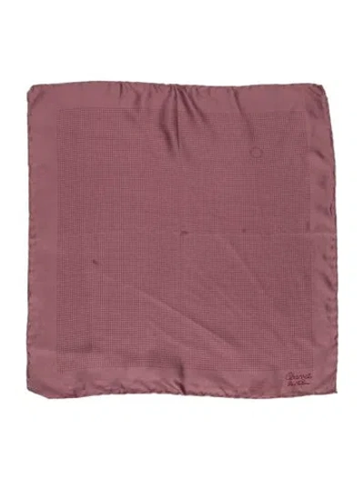 Pre-owned Charvet Silk Polka Dot Print Scarf In Pink