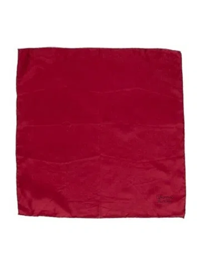 Pre-owned Charvet Silk Scarf In Burgundy