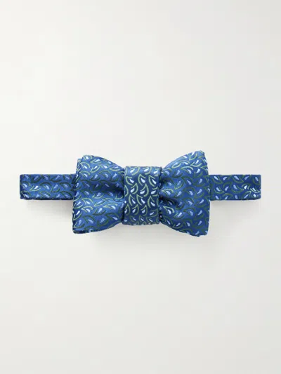 Charvet Silk-jacquard Bow-tie In Blue