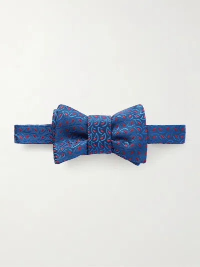 Charvet Silk-jacquard Bow-tie In Blue