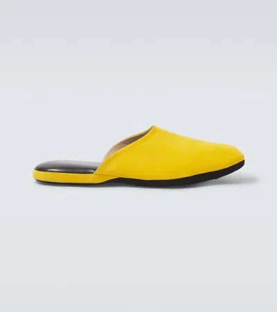 Charvet Suede Slippers In Pink