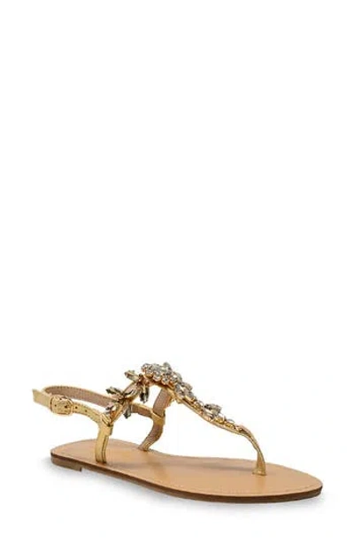 Chase & Chloe Chase And Chloe Aiden Crystal T-strap Sandal