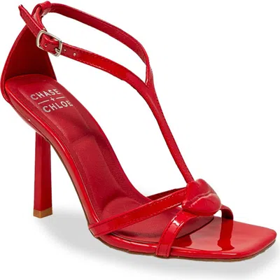Chase & Chloe Chase And Chloe Ankle Strap Stiletto Sandal In Multi