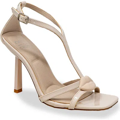 Chase & Chloe Chase And Chloe Ankle Strap Stiletto Sandal In Multi