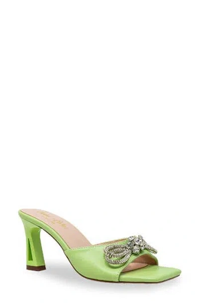 Chase & Chloe Chase And Chloe Arabella Rhinestone Bow Mule Sandal