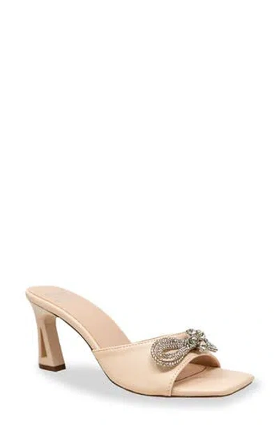 Chase & Chloe Chase And Chloe Arabella Rhinestone Bow Mule Sandal
