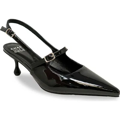 Chase & Chloe Chase And Chloe Arima Slingback Pump In Black