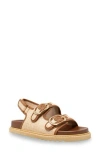 Chase & Chloe Chase And Chloe Arizona Slingback Sandal In Tan Woven