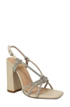 Chase & Chloe Chase And Chloe Azalea Heeled Sandal In Beige Croc
