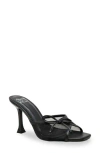 Chase & Chloe Chase And Chloe Baela Mesh Sandal In Black