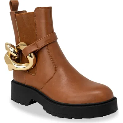 Chase & Chloe Chase And Chloe Chunky Chain Strap Lug Boot