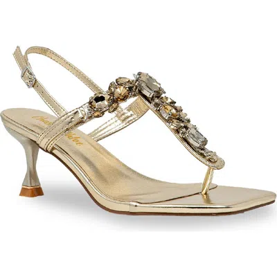 Chase & Chloe Chase And Chloe Crystal T-strap Slingback Sandal