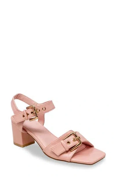 Chase & Chloe Chase And Chloe Darwyn Double Buckle Sandal In Pink