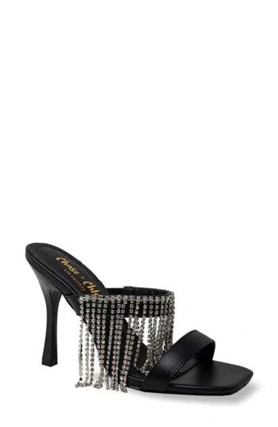 Chase & Chloe Chase And Chloe Divine Rhinestone Embellished Sandal