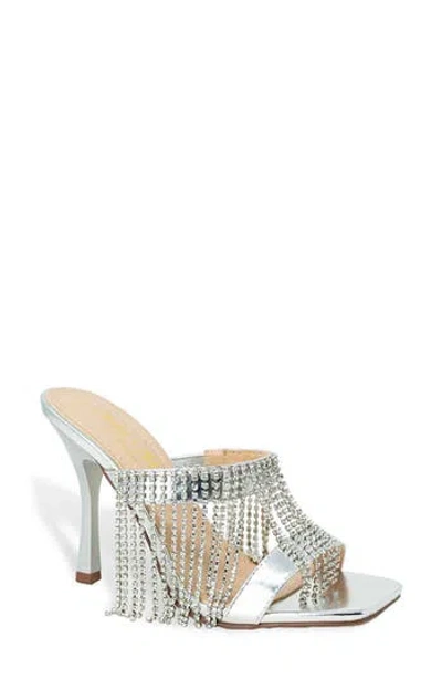 Chase & Chloe Chase And Chloe Divine Rhinestone Embellished Sandal