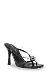 Chase & Chloe Chase And Chloe Divine Sandal In Black Patent