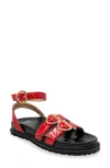 Chase & Chloe Chase And Chloe Elaxi Flatform Sandal
