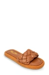 Chase & Chloe Chase And Chloe Elly Puffy Espadrille Flatform Sandal In Brown