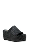 Chase & Chloe Chase And Chloe Evani Raffia Wedge Platform Sandal