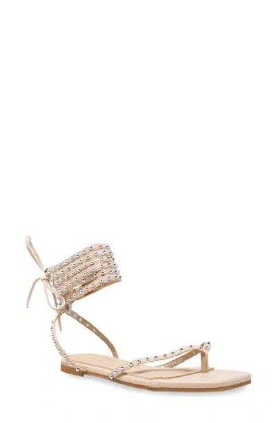 Chase & Chloe Chase And Chloe Eve Studded Ankle Wrap Sandal
