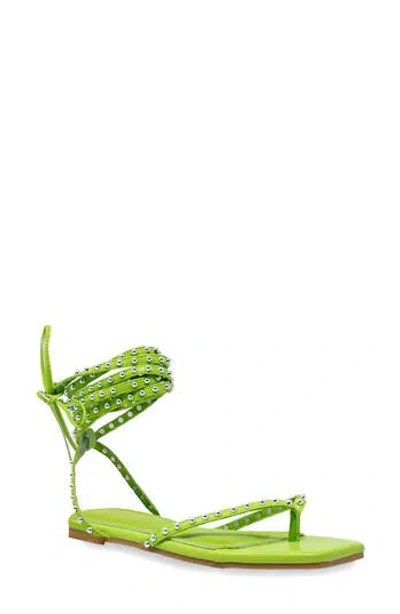 Chase & Chloe Chase And Chloe Eve Studded Ankle Wrap Sandal