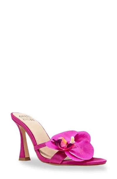 Chase & Chloe Chase And Chloe Flower Slide Sandal