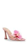 Chase & Chloe Chase And Chloe Flower Slide Sandal