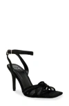 Chase & Chloe Chase And Chloe Gemini Knot Mesh Sandal In Black