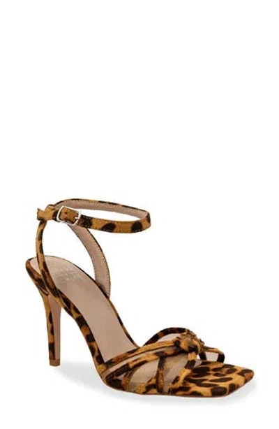 Chase & Chloe Chase And Chloe Gemini Knot Mesh Sandal In Brown