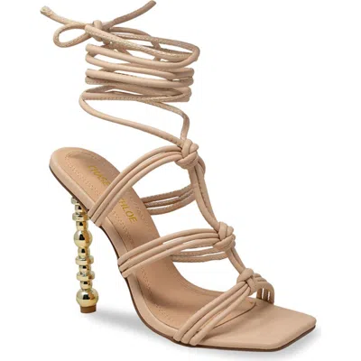 Chase & Chloe Chase And Chloe Geneva Strappy Ankle Wrap Elegant Sandal
