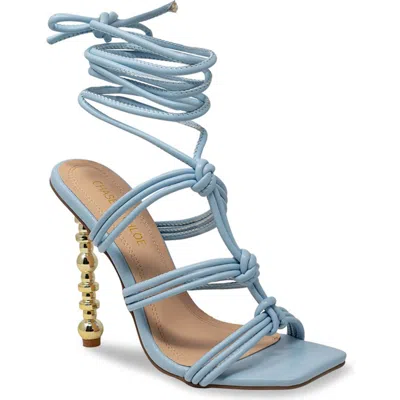 Chase & Chloe Chase And Chloe Geneva Strappy Ankle Wrap Elegant Sandal