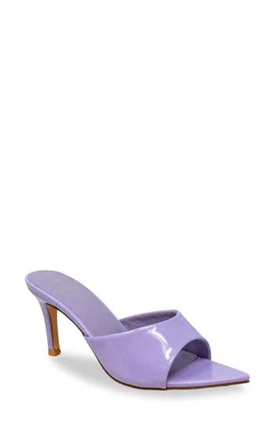 Chase & Chloe Chase And Chloe Glossy Finish Stiletto Sandal In Multi