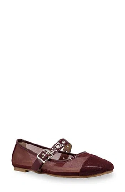 Chase & Chloe Chase And Chloe Grommet Strap Mary Jane Flat