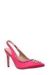 Chase & Chloe Chase And Chloe Halston Crystal Slingback Pump