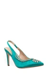 Chase & Chloe Chase And Chloe Halston Crystal Slingback Pump