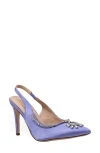 Chase & Chloe Chase And Chloe Halston Crystal Slingback Pump